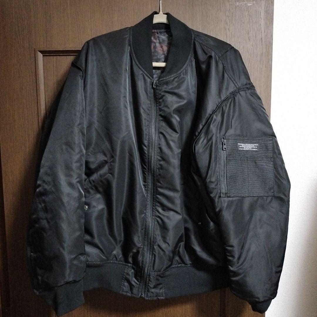 GU undercover リバーシブルブルゾン　ブラック