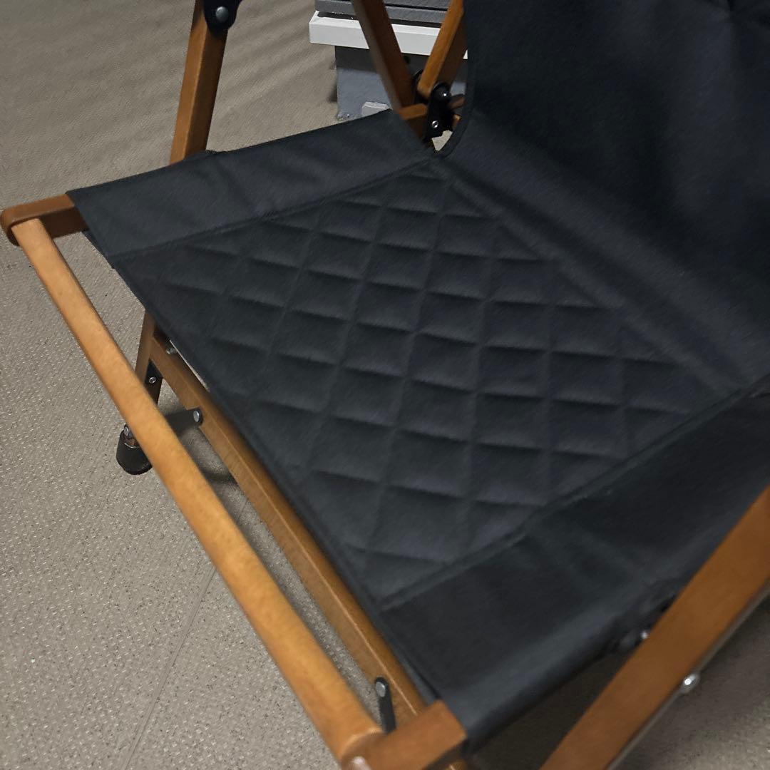 【専用】クイックキャンプ 一人掛け ウッドローチェア QC-WLC ブラック