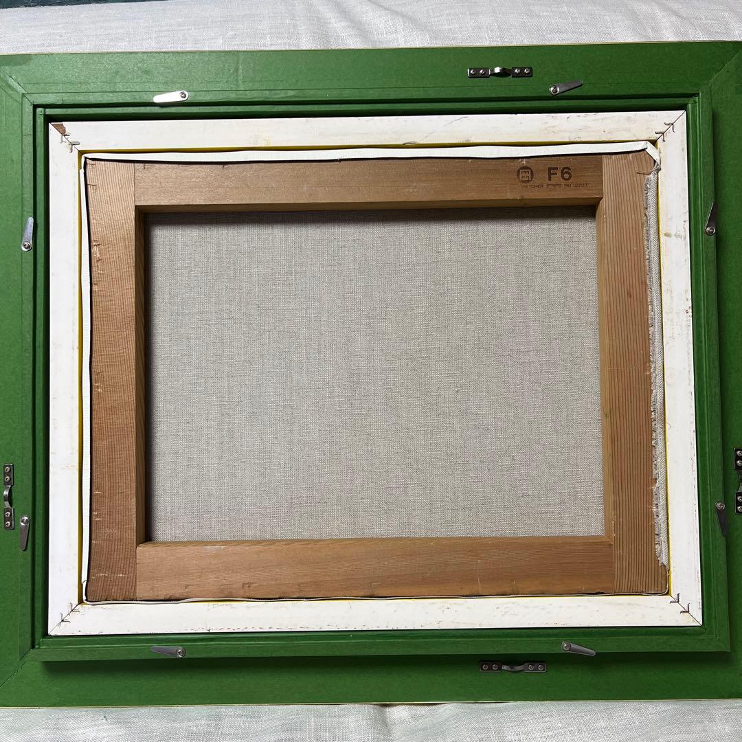 風景画 油彩 Ｆ6 サイン有り 作者不詳