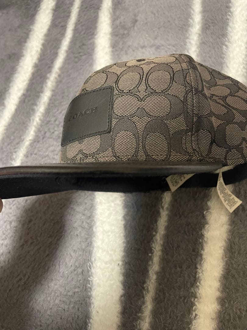 COACH ロゴ入りベースボールキャップ グレー