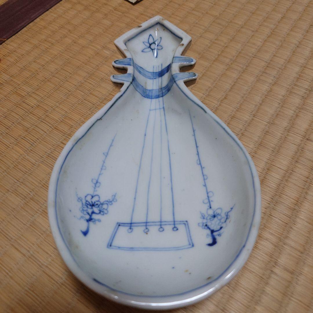 グッドさん専用 南京染付　琵琶形　箱つき