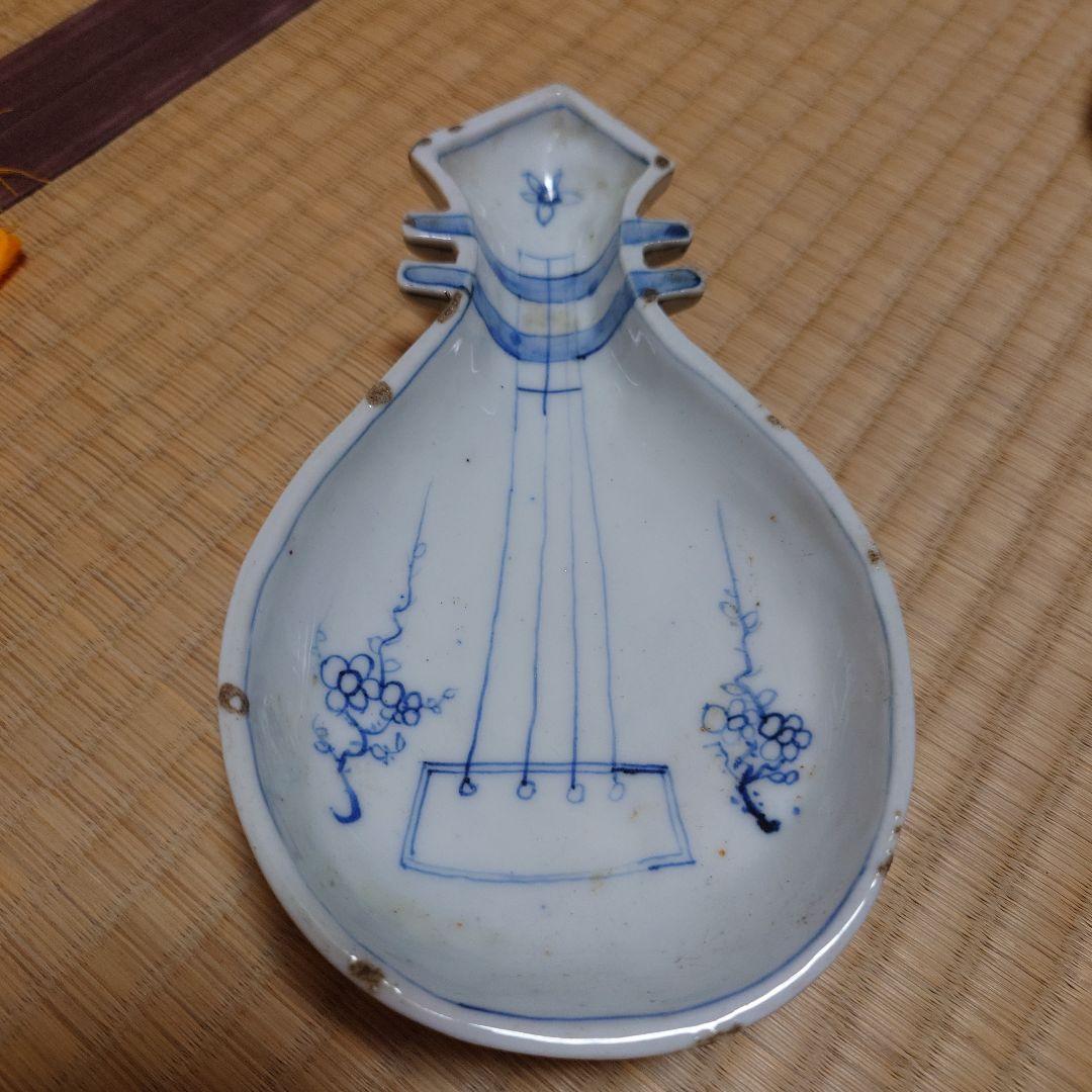 グッドさん専用 南京染付　琵琶形　箱つき