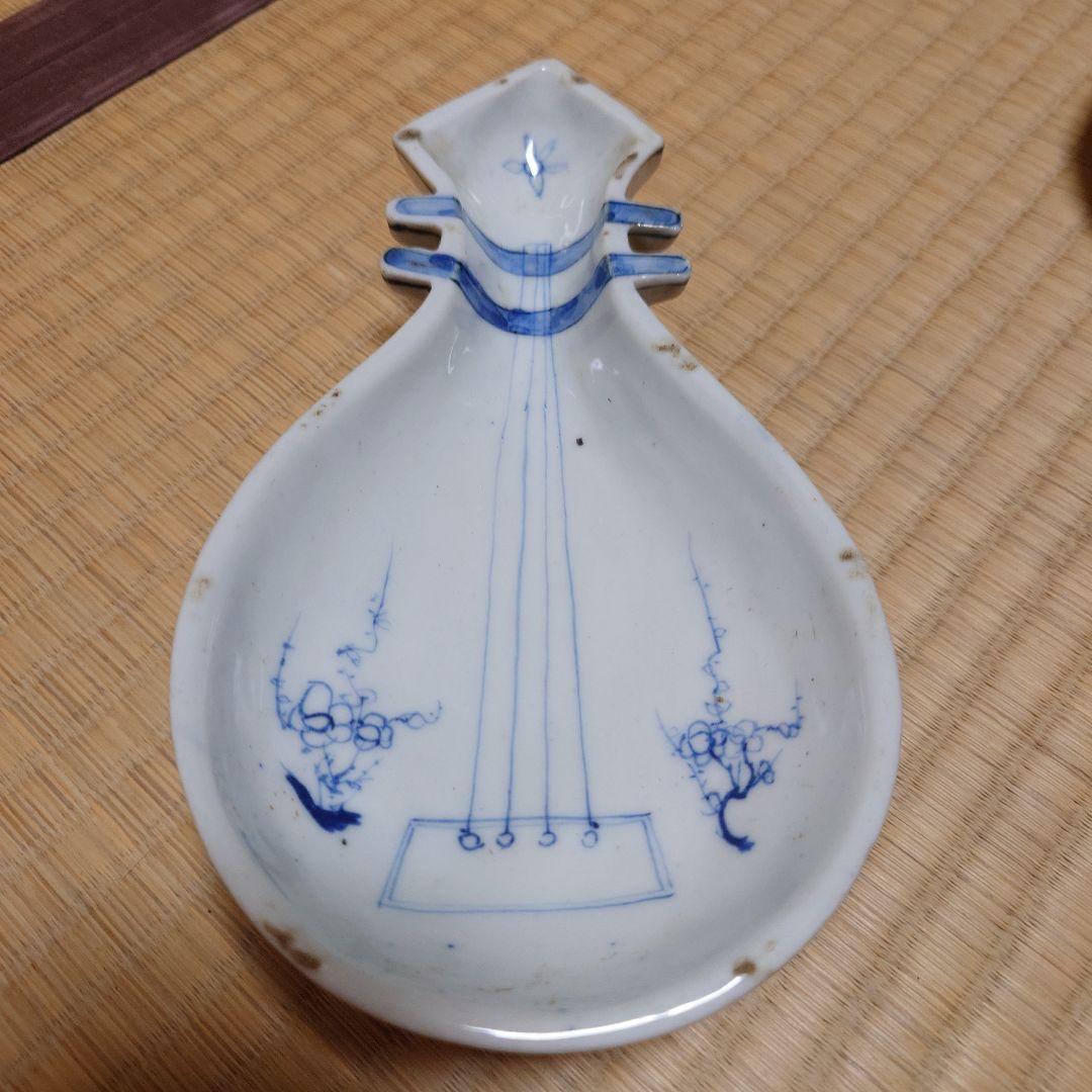 グッドさん専用 南京染付　琵琶形　箱つき