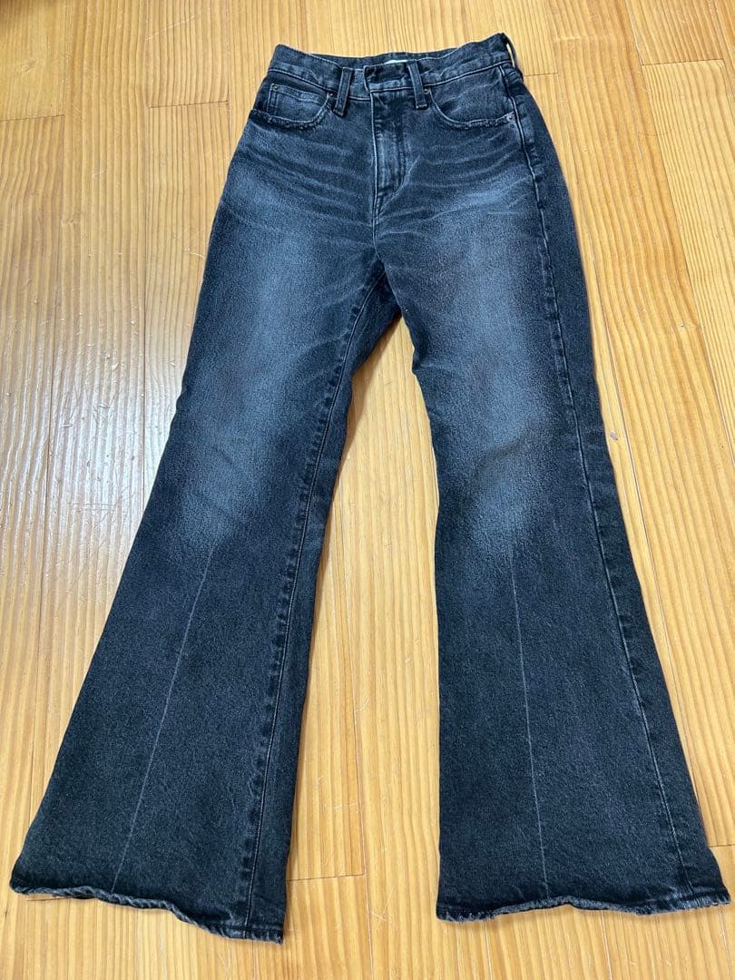 パンツ MOUSSY MVS BLACK FLARE 24