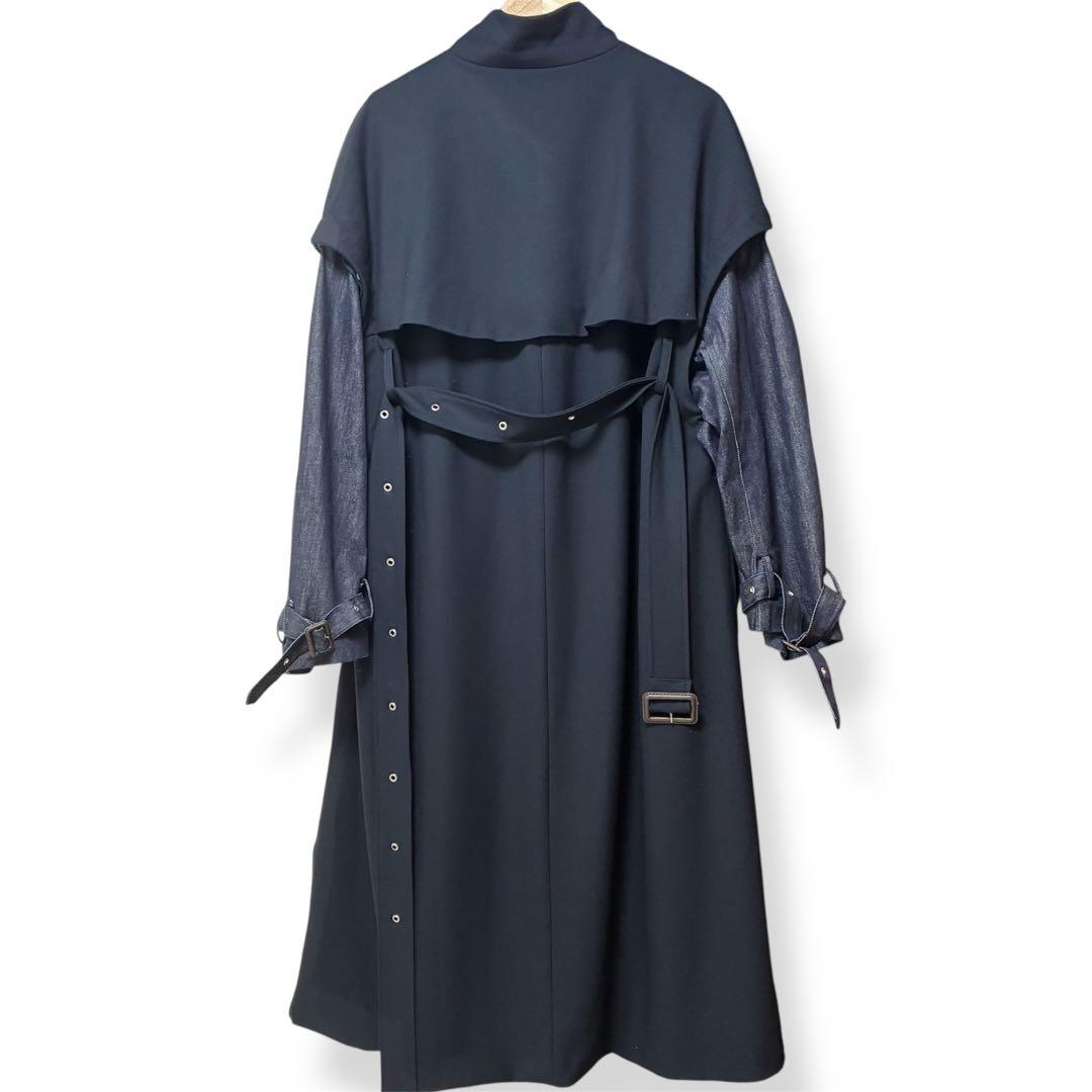 【美品】Knuth Marf クヌーフマーフ3WAY トレンチコート デニム素材