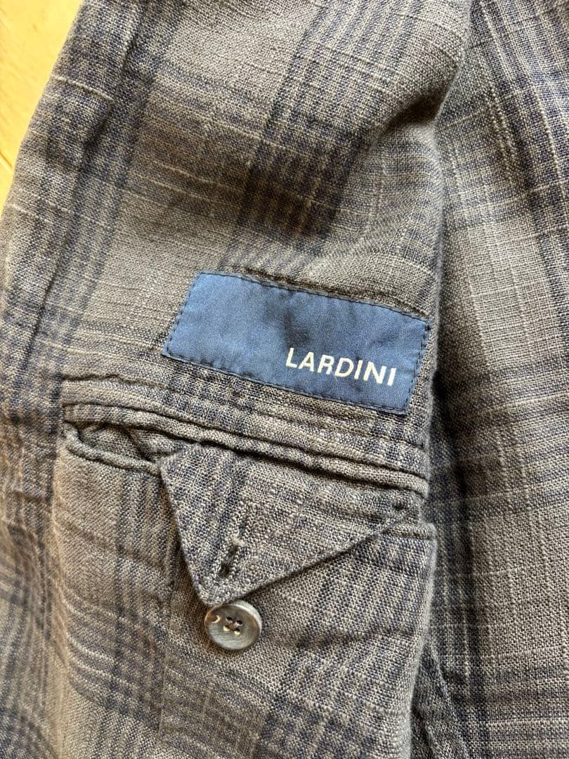 ※まか　LARDINI コットンリネン ジャケット 46 ブラウン