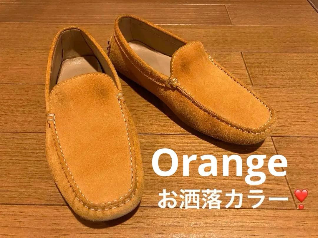 TOD’S orangeドライビングシューズsize24.5早い者勝ち‼️