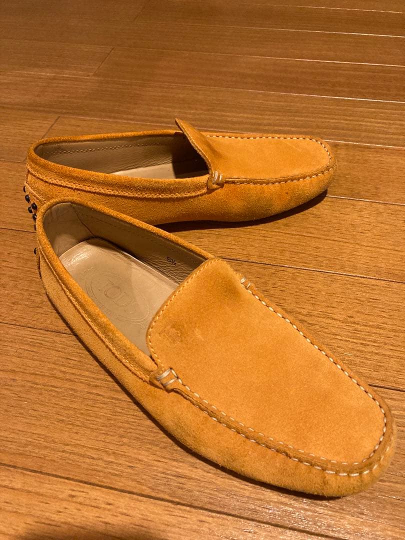 TOD’S orangeドライビングシューズsize24.5早い者勝ち‼️