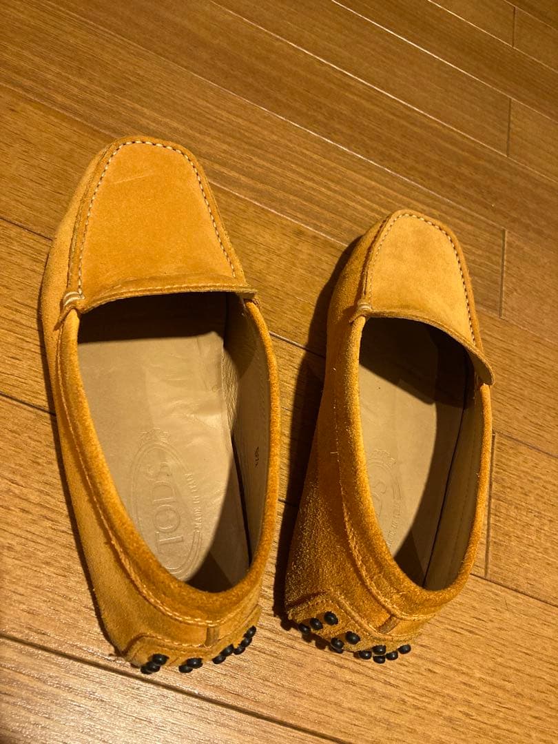 TOD’S orangeドライビングシューズsize24.5早い者勝ち‼️