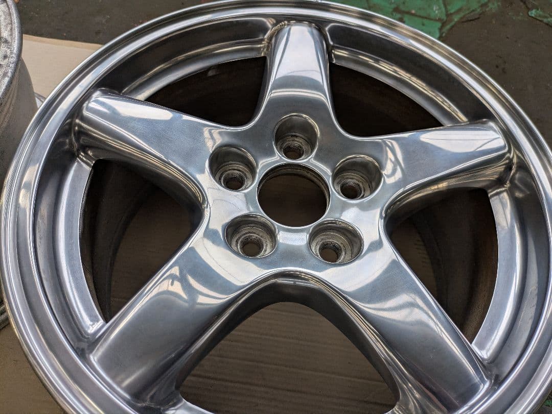 FD3S RX-7 純正アルミホイール2本 ポリッシュ風加工