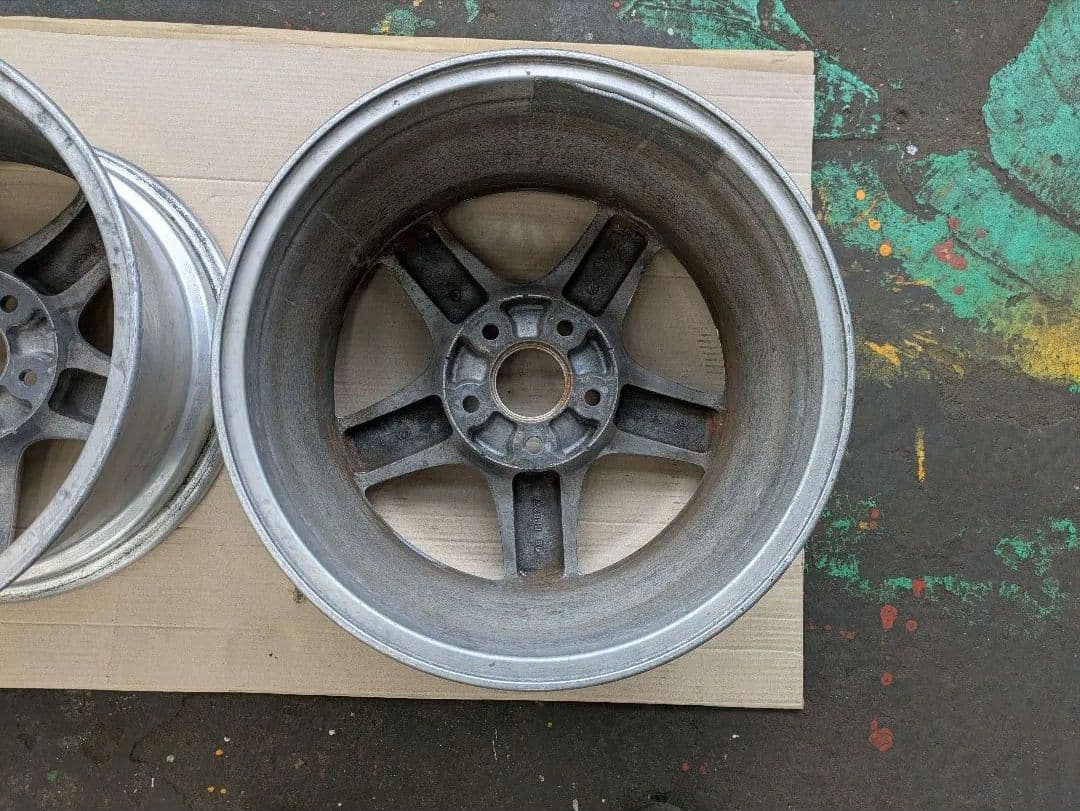 FD3S RX-7 純正アルミホイール2本 ポリッシュ風加工