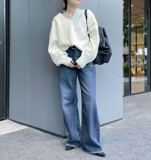 Plage　Semi Flared Wide デニム