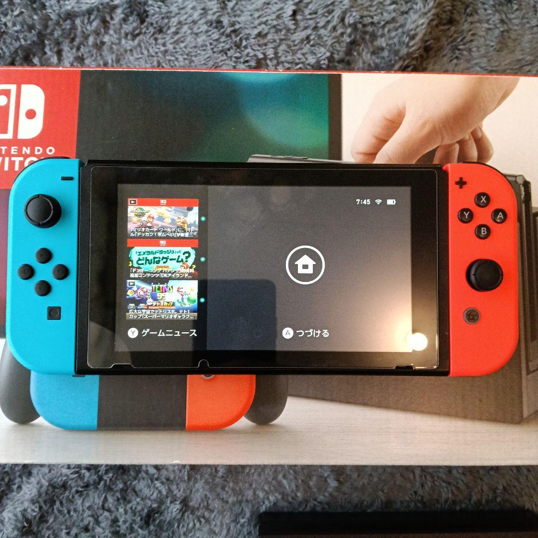 ​Nintendo Switch 初代 本体セット 純正プロコン/SDカード付