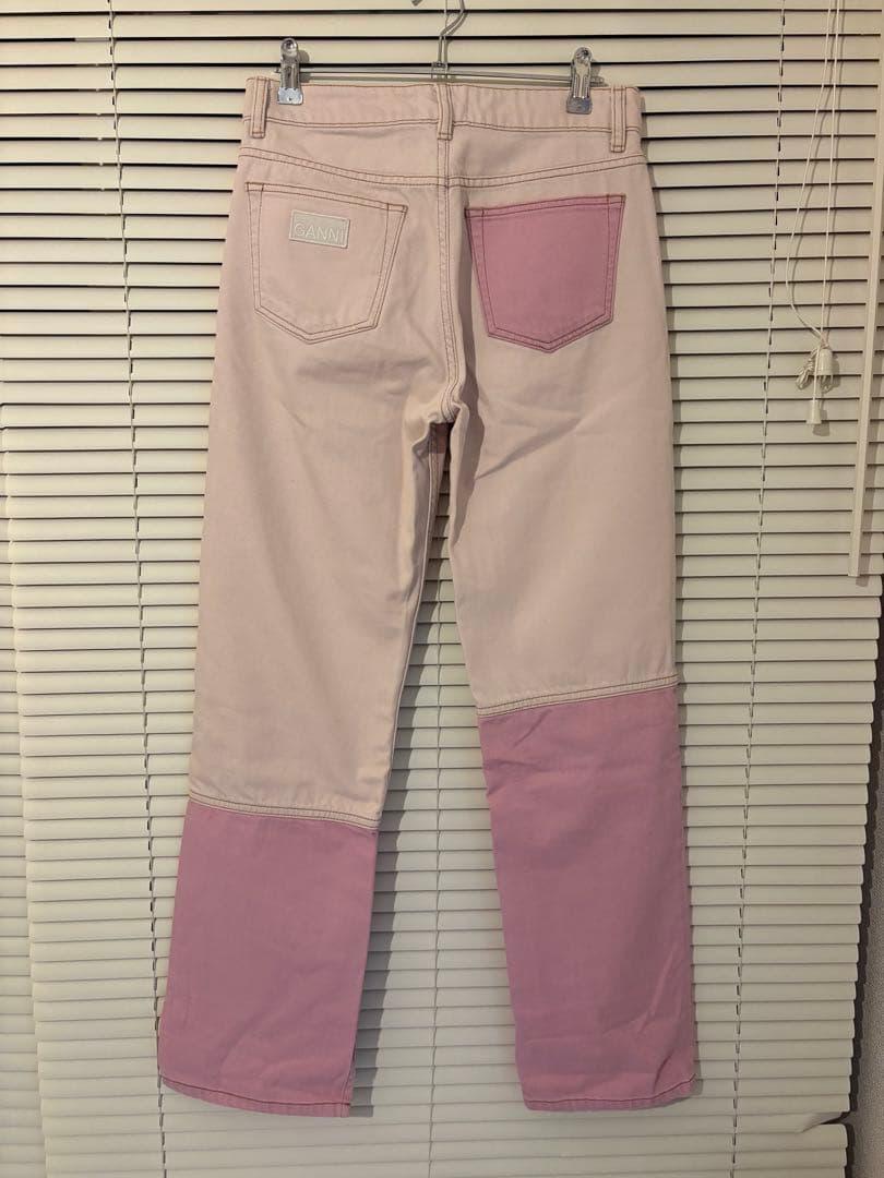 GANNI デニムパンツ ピンク S