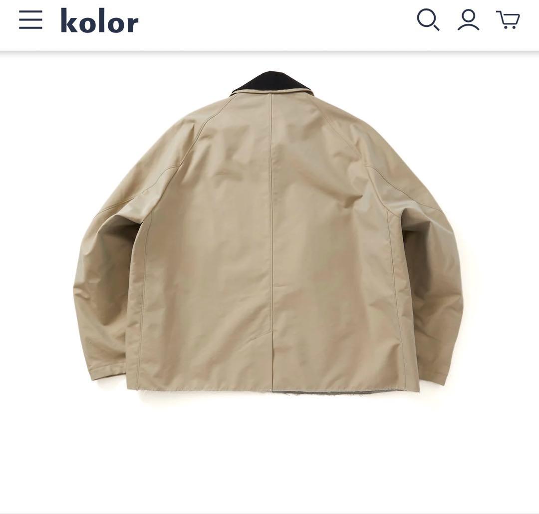 連休セール【超美品タグ有】kolor ブルゾン　ベージュ　サイズ1