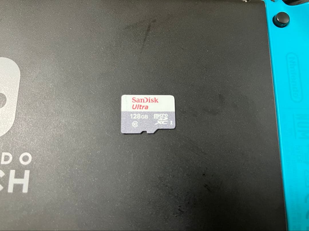 microSD付き Nintendo Switch 青/赤 本体 付属品完備