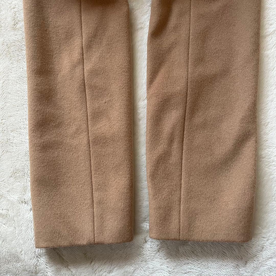 極美品✨アンタイトル　カシミヤ混 ノーカラーコート キャメル高品質　М近年購入