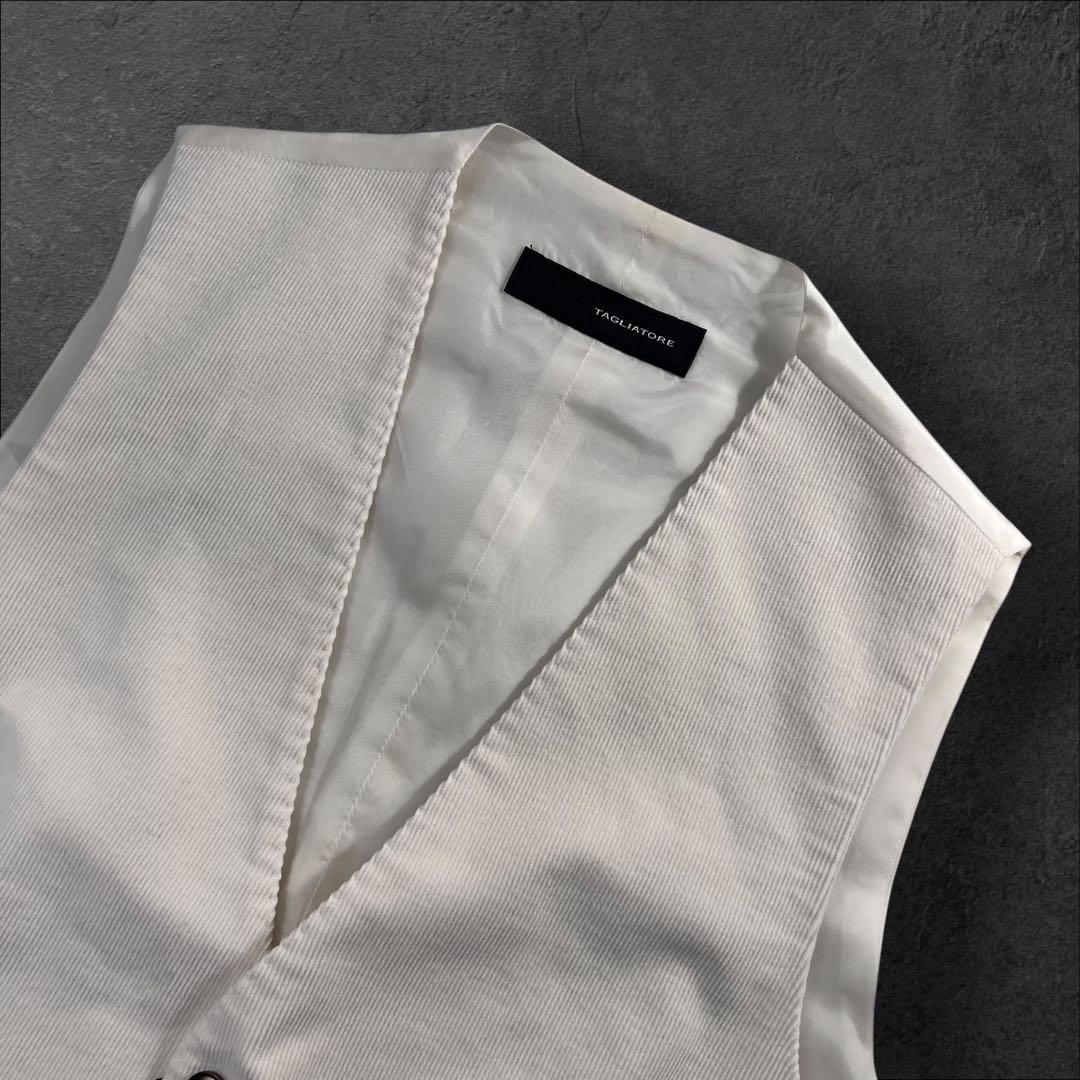 定価4.3万 新品 TAGLIATORE コーデュロイ ジレ ベスト 46/M