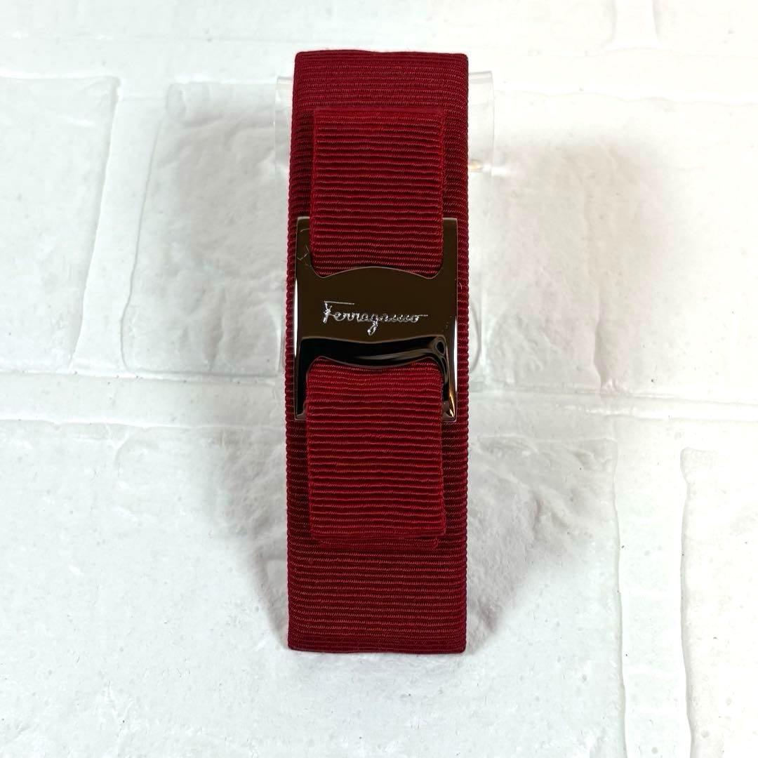 【箱付き】Ferragamo フェラガモ バレッタ ヴァラリボン レッド