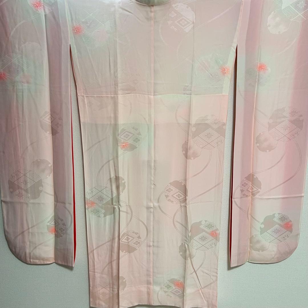 豪華振袖５点セット！！　幻想的な手描き　刺繍　振袖　草花柄　着物スキ倶楽部６７７