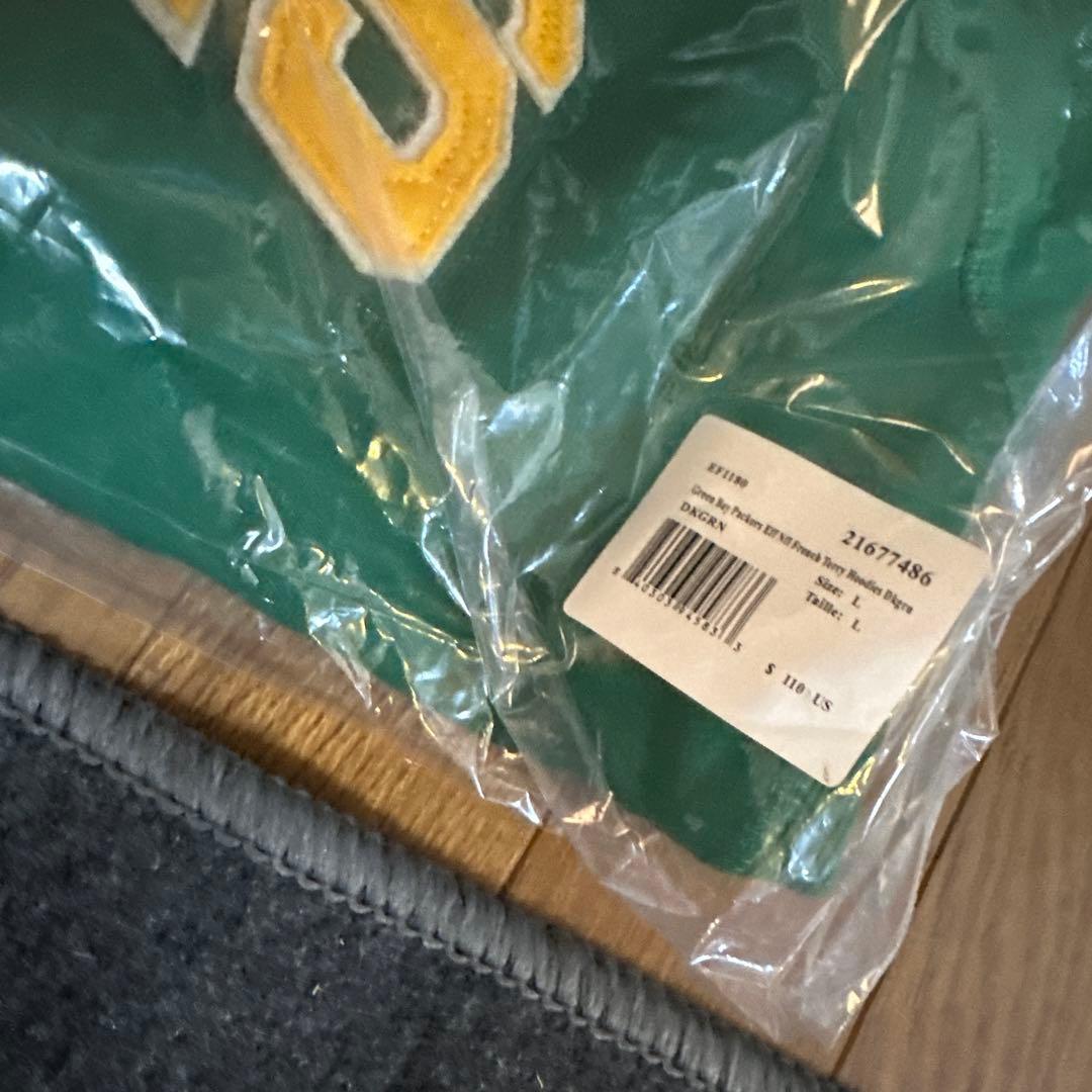 新品　GB PACKERS アメフト NFL Lサイズ パーカー