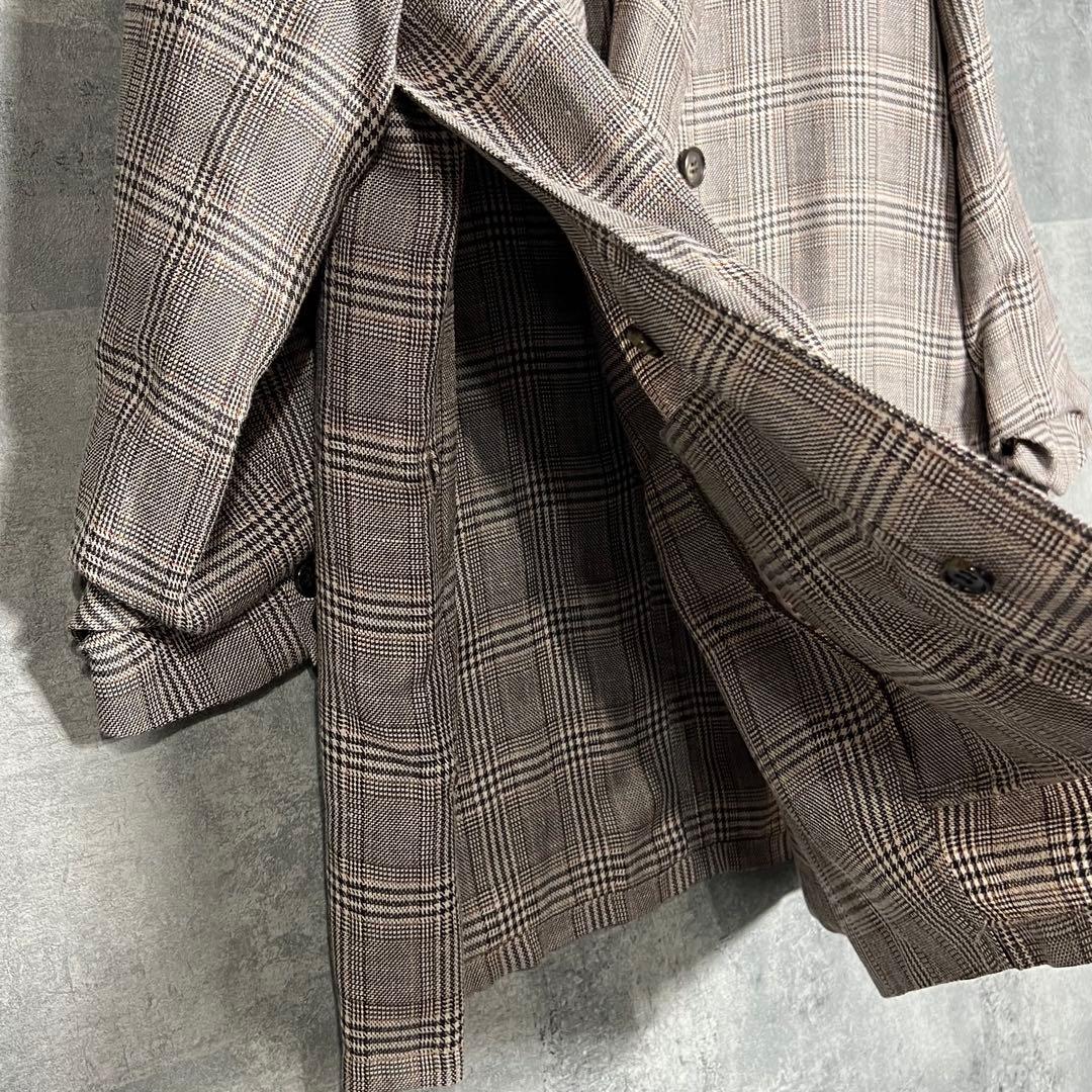BoutiqueOrdinaryクシュクシュスリーブリネンダブルジャケット