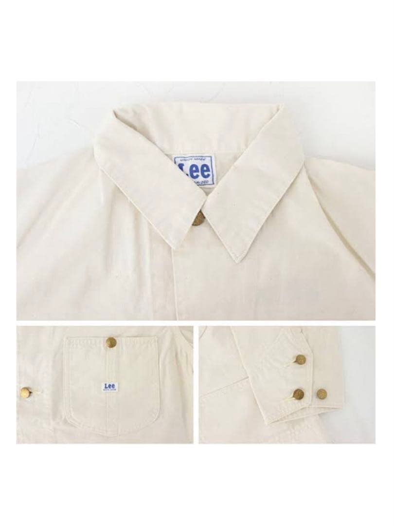 期間限定SALE❗️Lee ジャケット カバーオール アイボリー Mサイズ