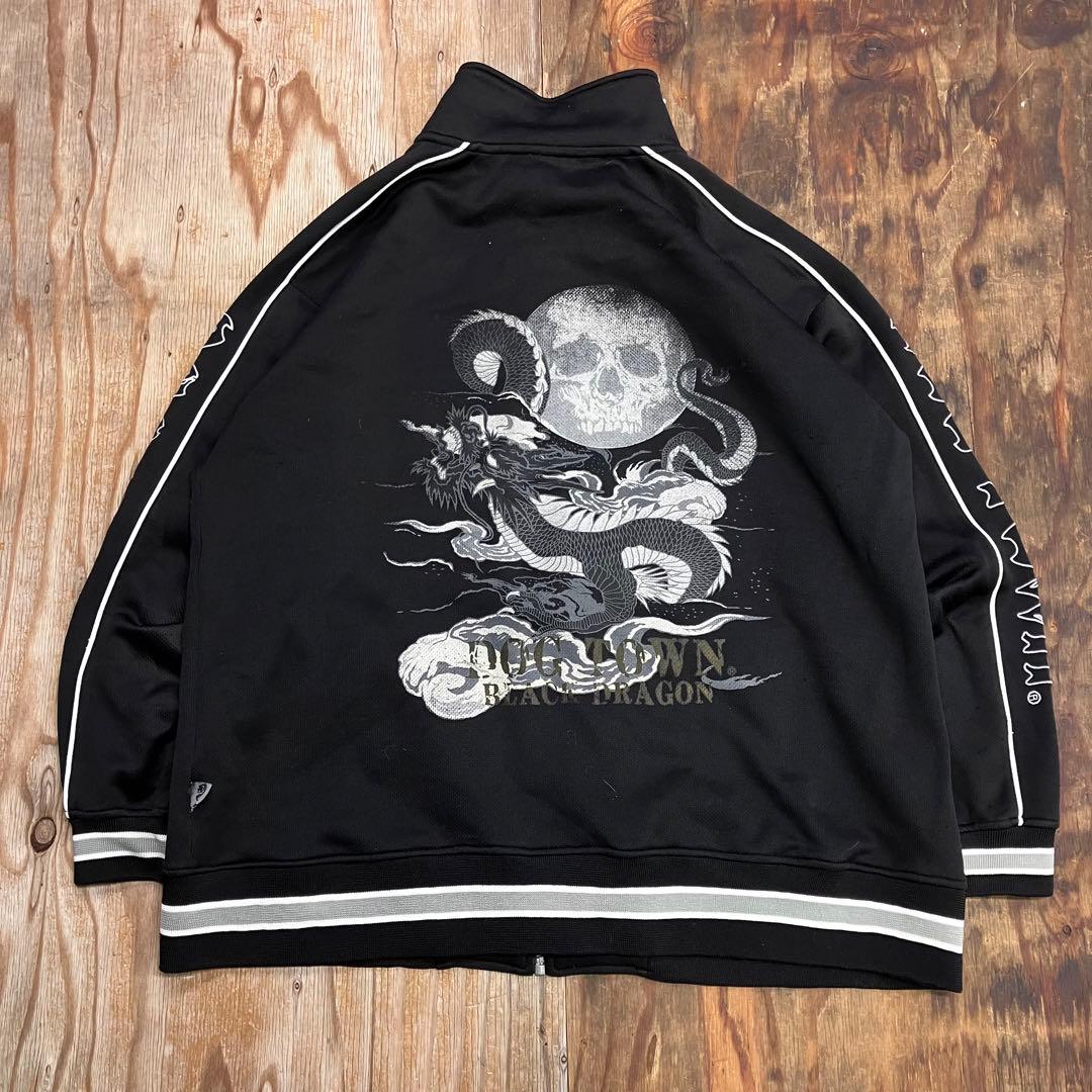 DOG TOWN 黒龍 ジャージ セットアップ トラック スカル ドラゴン