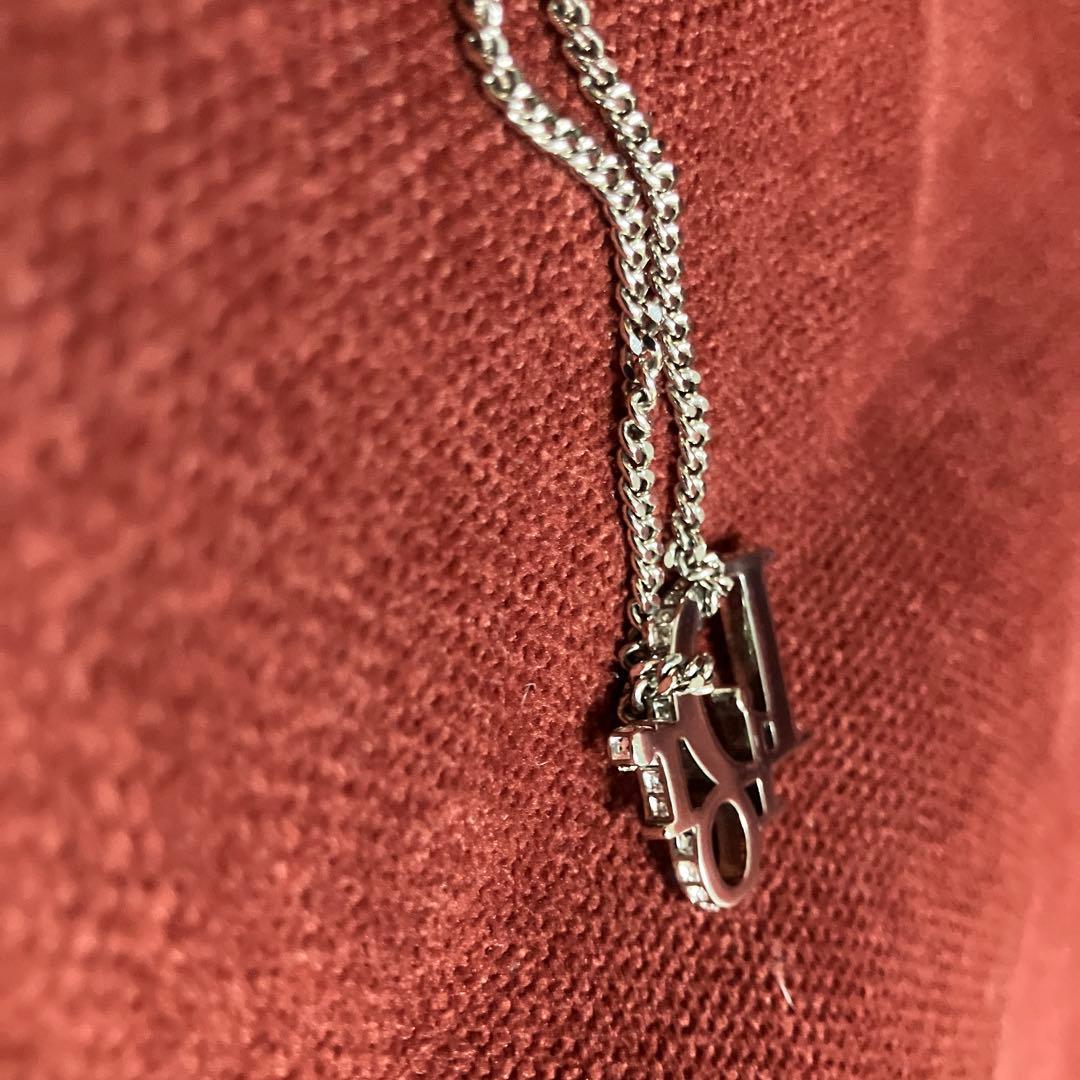 DIOR オブリーク ペンダント ネックレス クリスタル