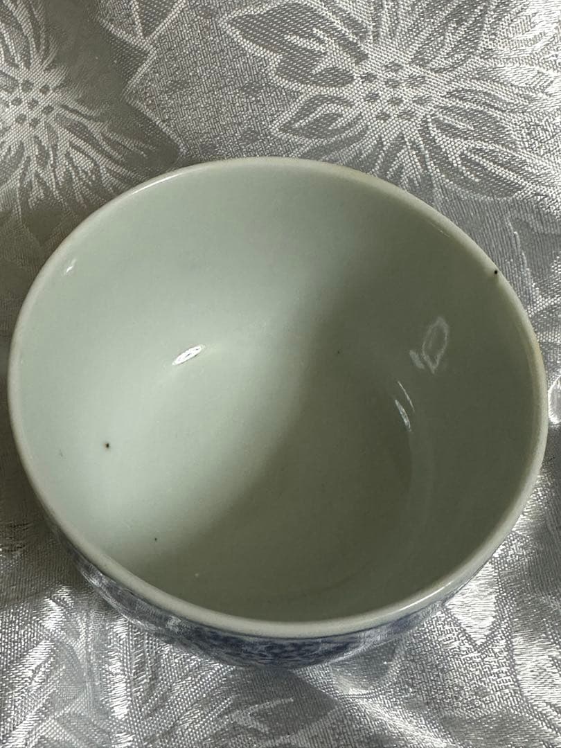 古伊万里　伊万里　中国　染付　蓋付き湯呑み