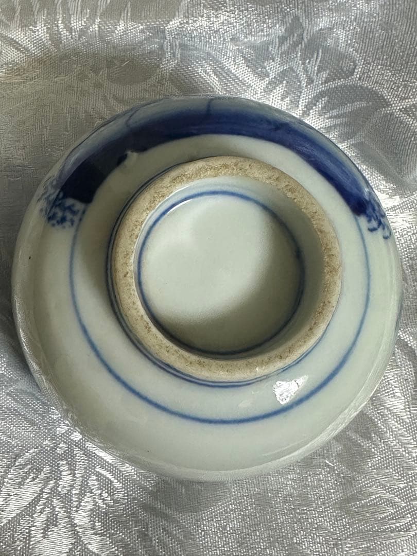 古伊万里　伊万里　中国　染付　蓋付き湯呑み