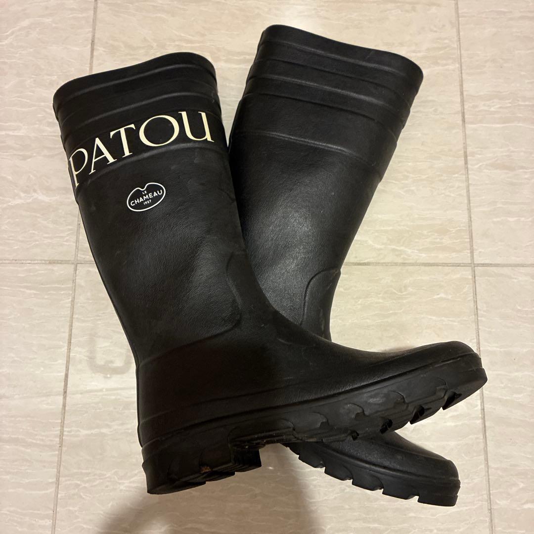 人気完売❤︎PATOU パトゥ レインブーツ 黒 38