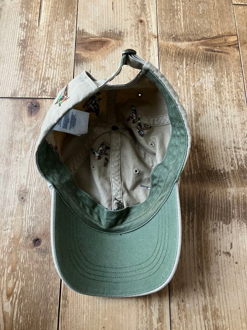 POLO RALPH LAUREN キャップ ベージュ 総柄 犬 鳥 狩