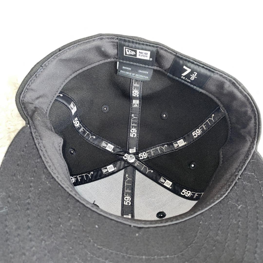 【レア】ニューエラ newera 黒 59FIFTY 73/8 袋付き