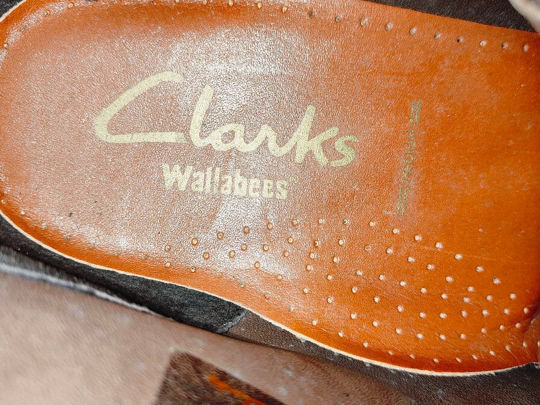 クラークスWallabee　ダークブラウン スエード ハイカットシューズ