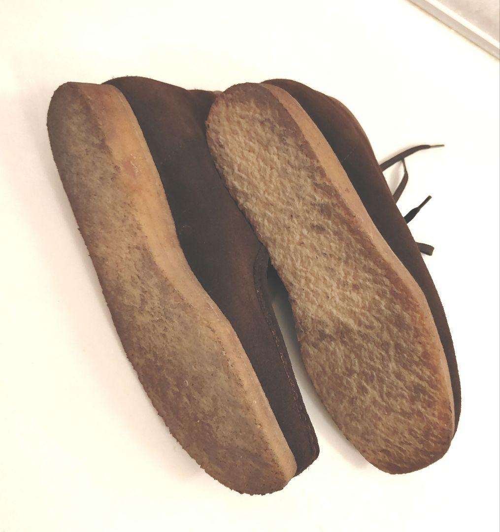 クラークスWallabee　ダークブラウン スエード ハイカットシューズ