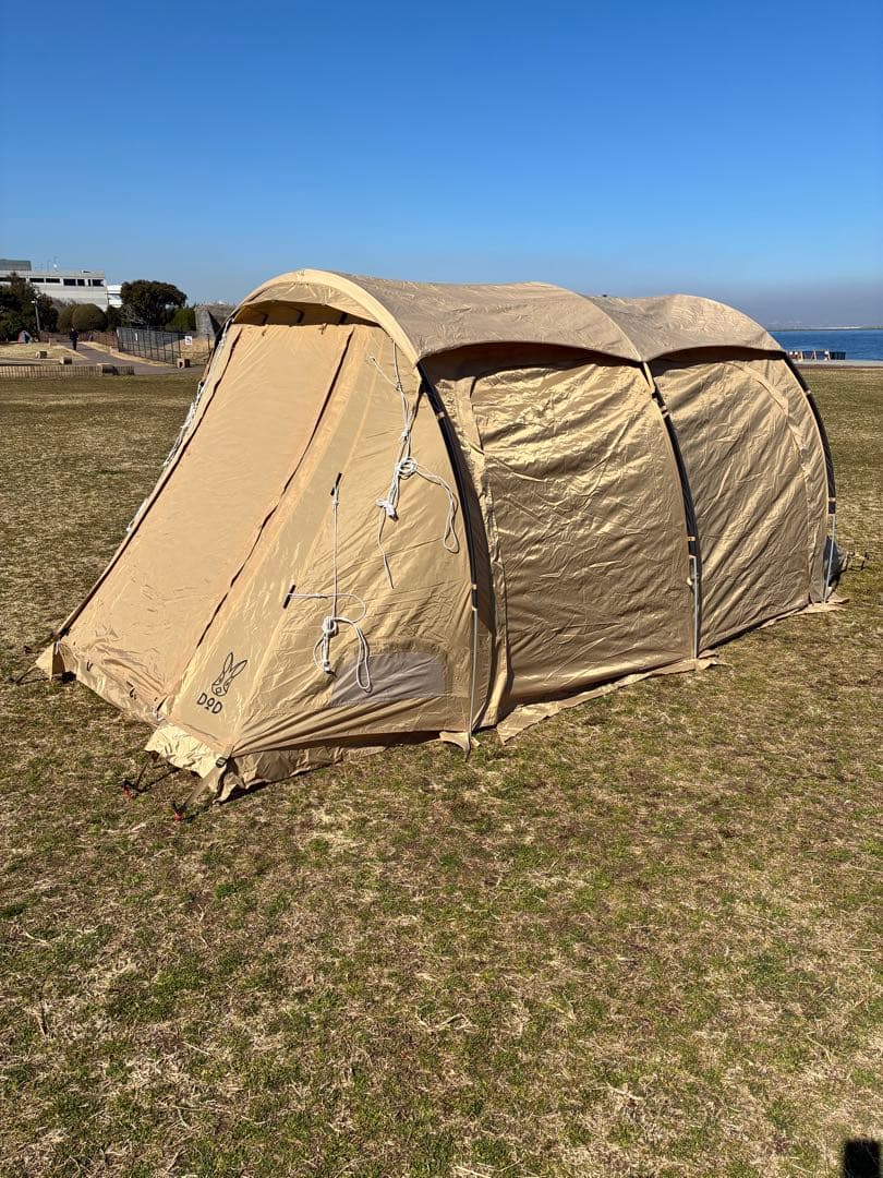 DOD カマボコテント3S (タン)+カマボコシールド (タン)