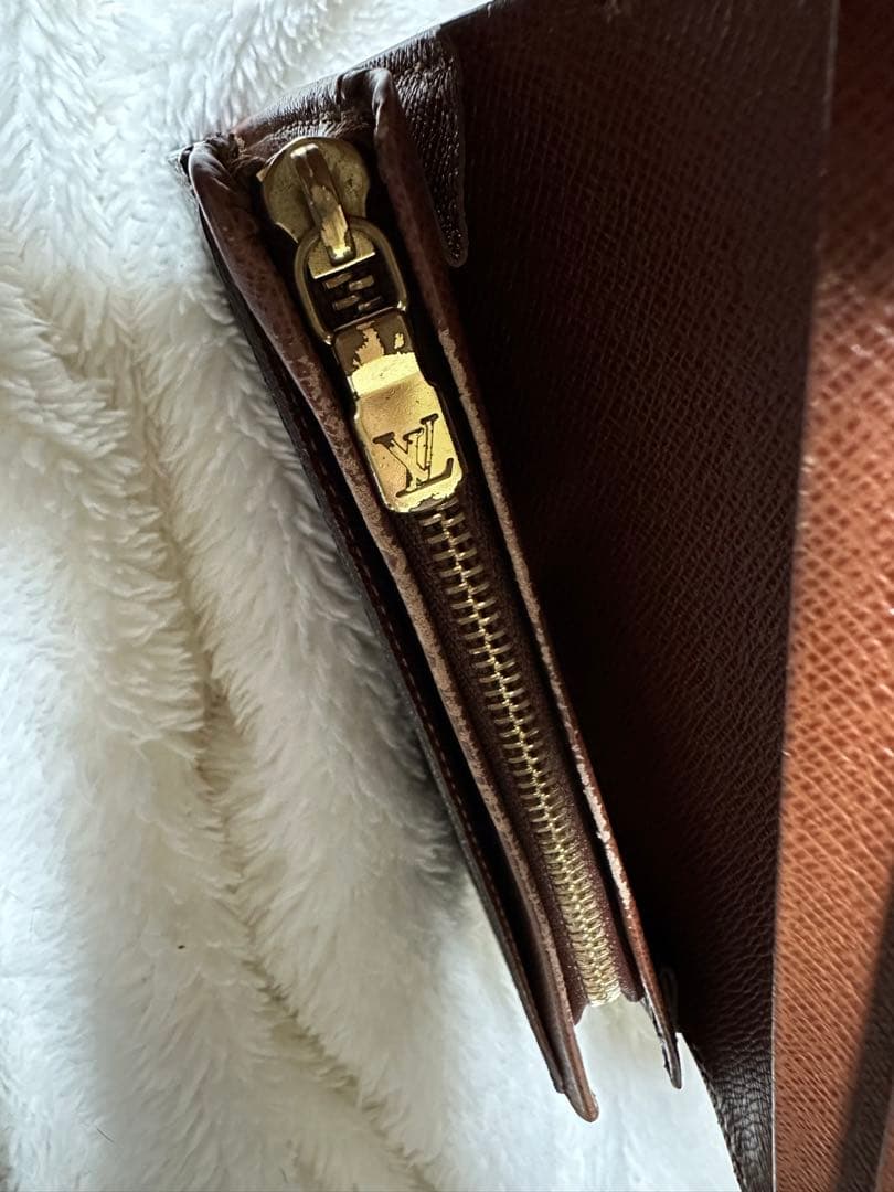 値下げ！Louis Vuitton 二つ折り財布 ブラウン