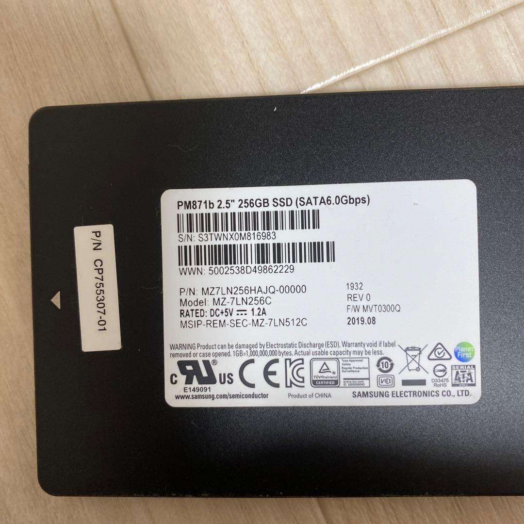 Е*в様 Samsung 128GB 2.5インチ SSD 20枚 256 SS