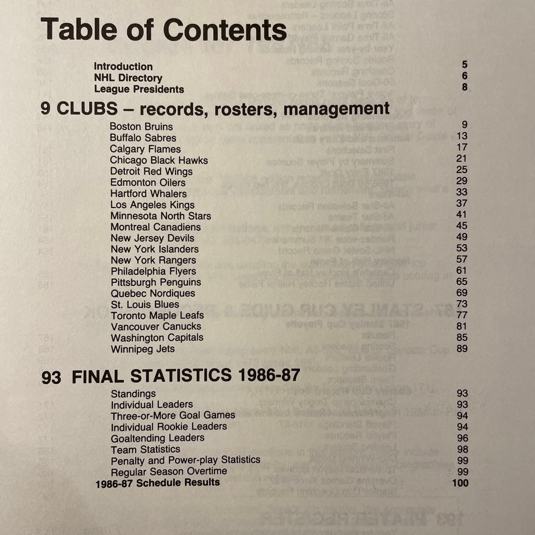 NHL Official Guide ＆ Record Book 1987-95