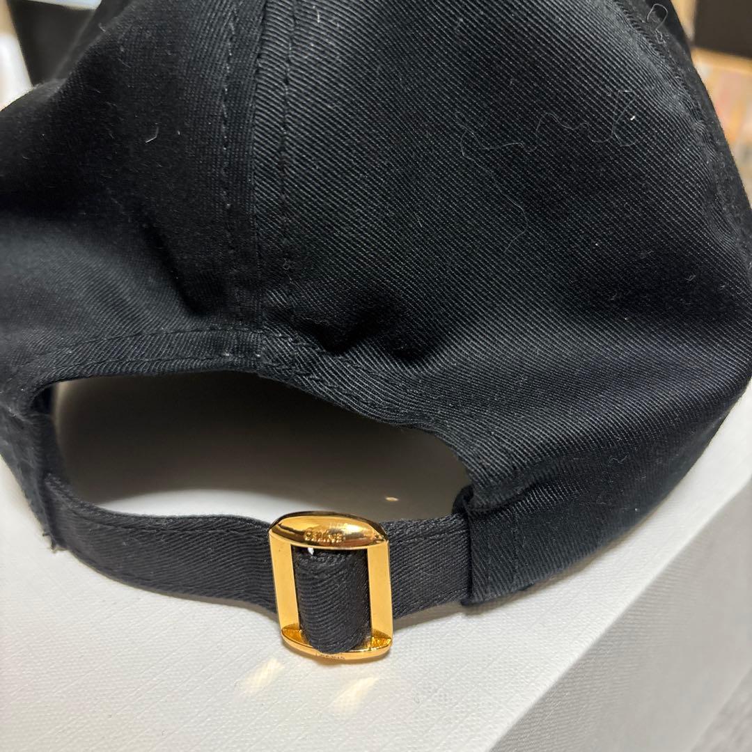 CELINE ブラック ベースボールキャップ