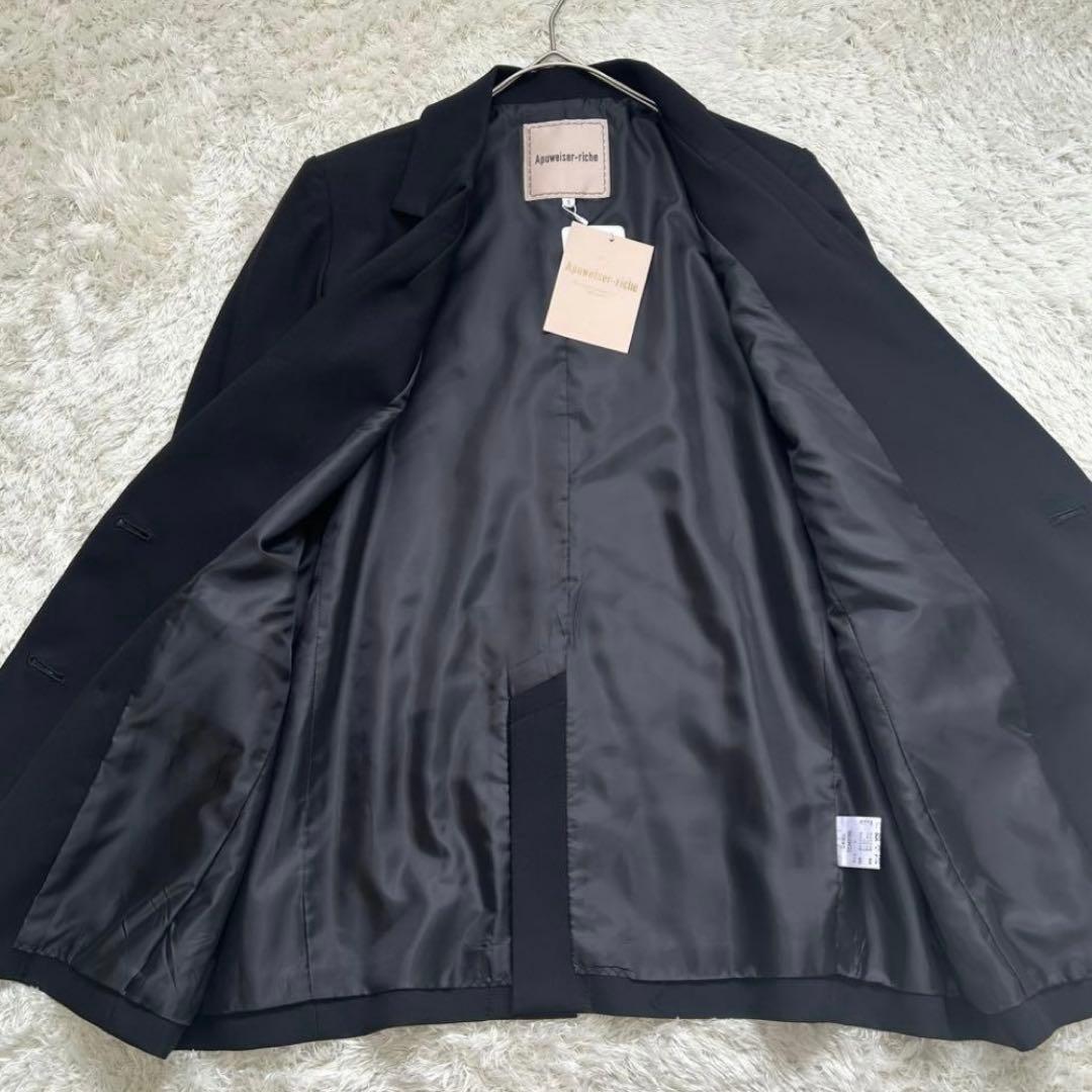 【Apuweiser-riche】新品　金ボタン　ダブルブレスト　ブラック　S春