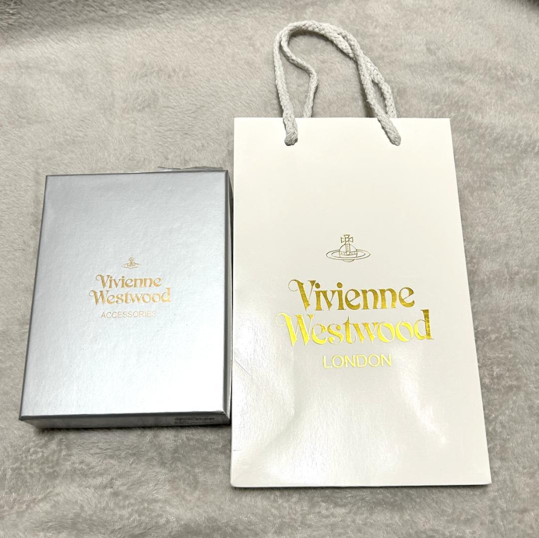 ★新品★Vivienne Westwood 三つ折り財布 ブラック エナメル 赤