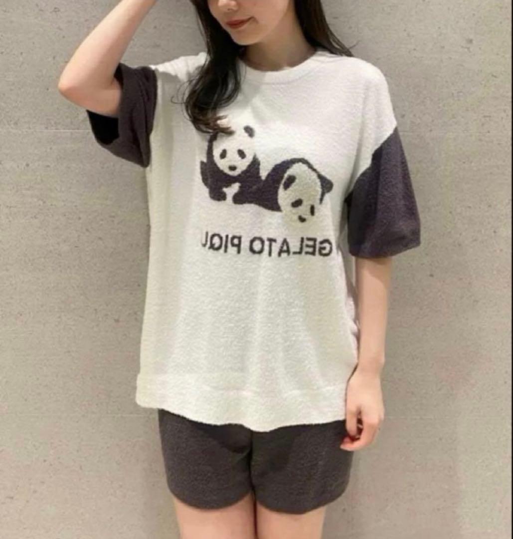 【新品・未使用】ジェラートピケ レイレイ パンダ プルオーバー ショートパンツ
