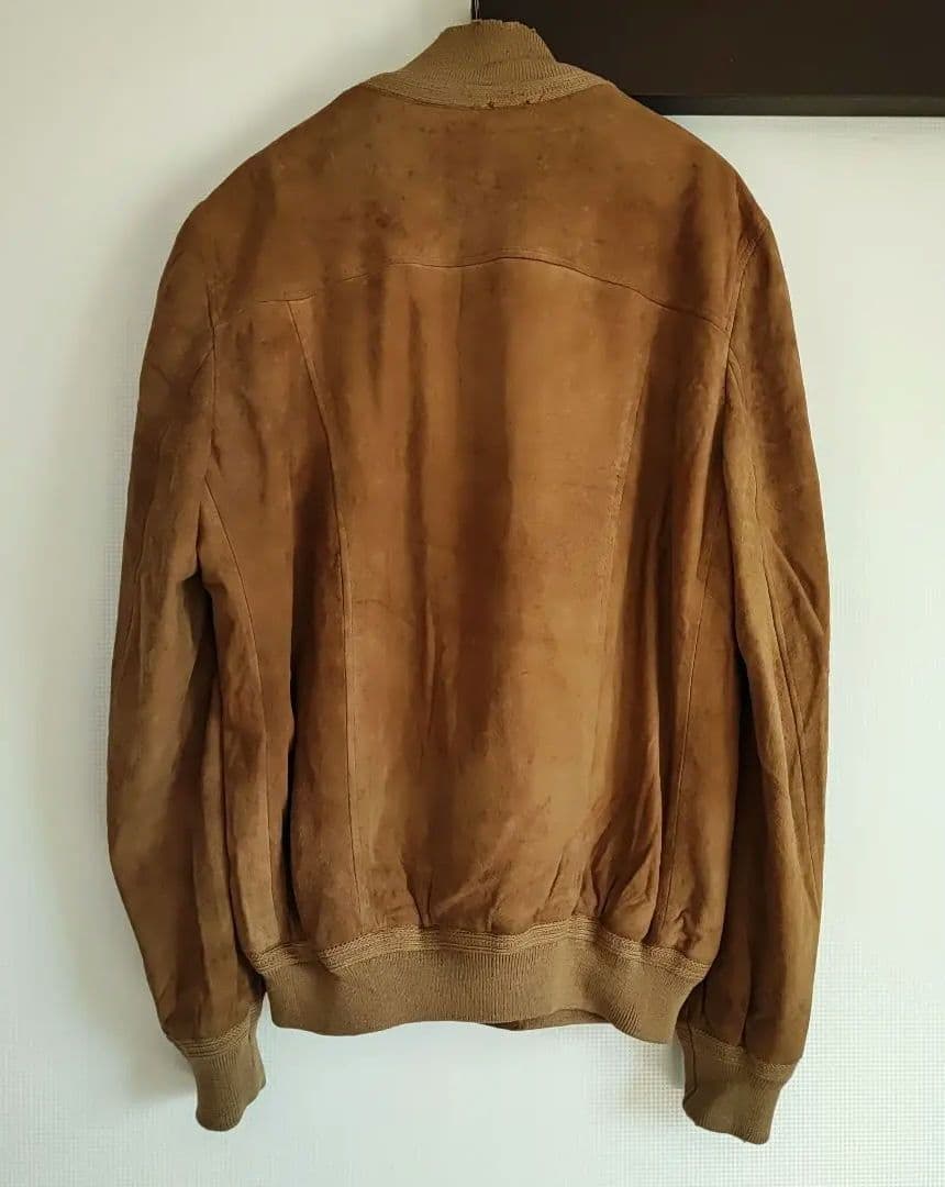 ミエルちゃん☆　pelle modaスエードブルゾン キャメル 54
