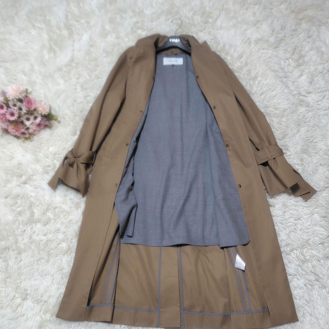 【極美品♡ライナー付き】ルシェルブルー　ボウカフトレンチコート　 定価3.1万
