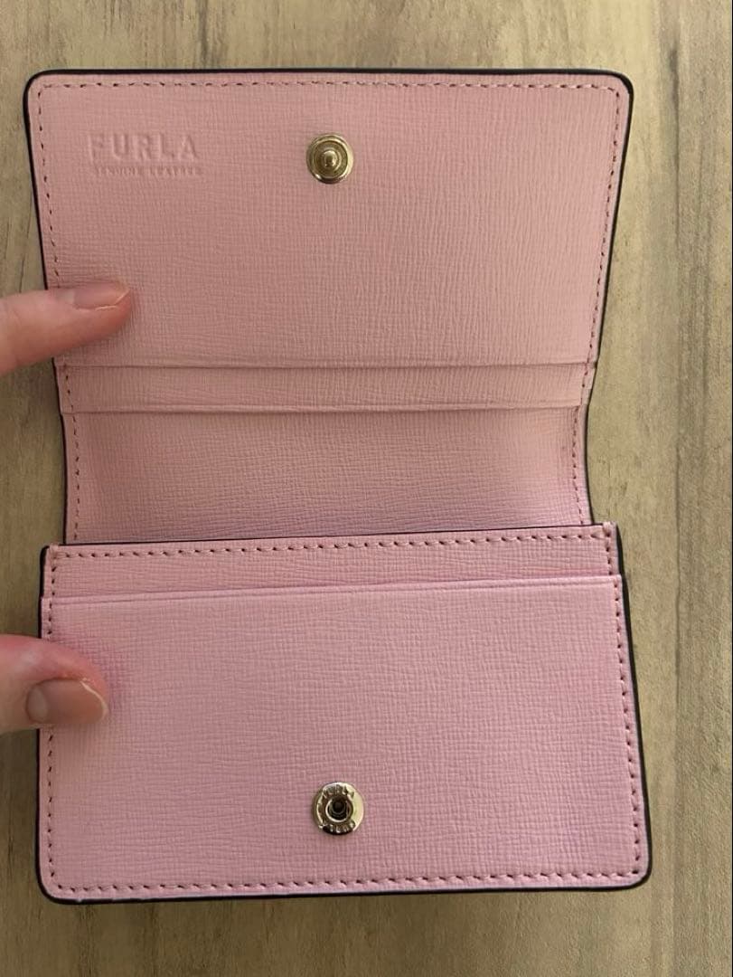 FURLA ピンク カードケース 保存袋付き