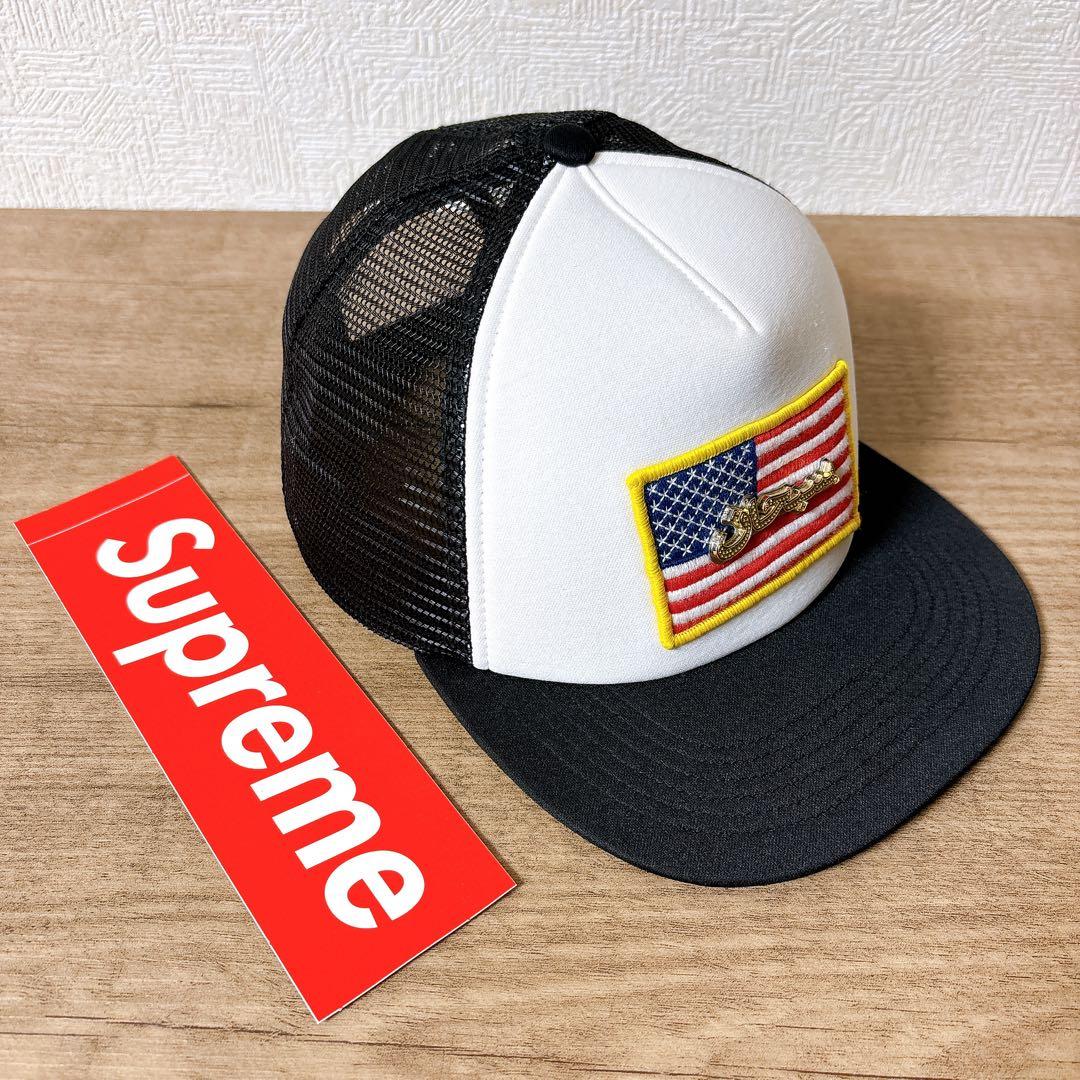 正規品　Supreme キャップ　帽子 アメリカ製　アラビック　アラビア　ロゴ