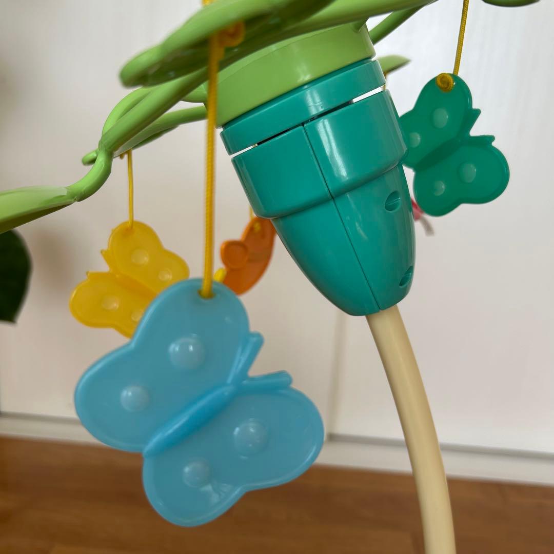 【完品・美品】くまのプーさん えらべる回転6WAY ジムにへんしんメリー電池付き