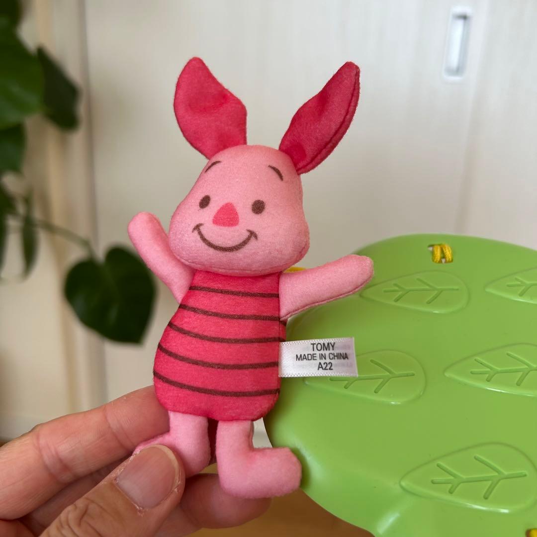 【完品・美品】くまのプーさん えらべる回転6WAY ジムにへんしんメリー電池付き